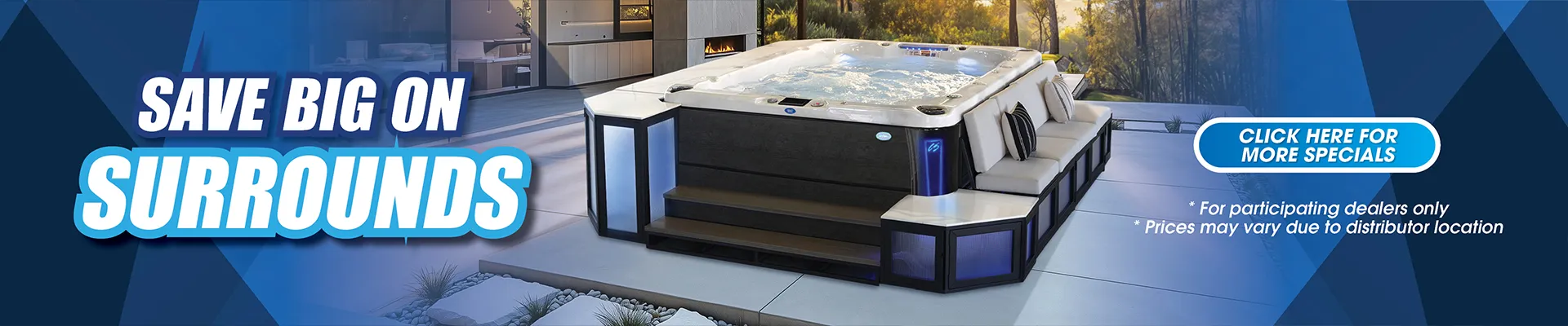 Calspas hot tub being used in a family setting - New York